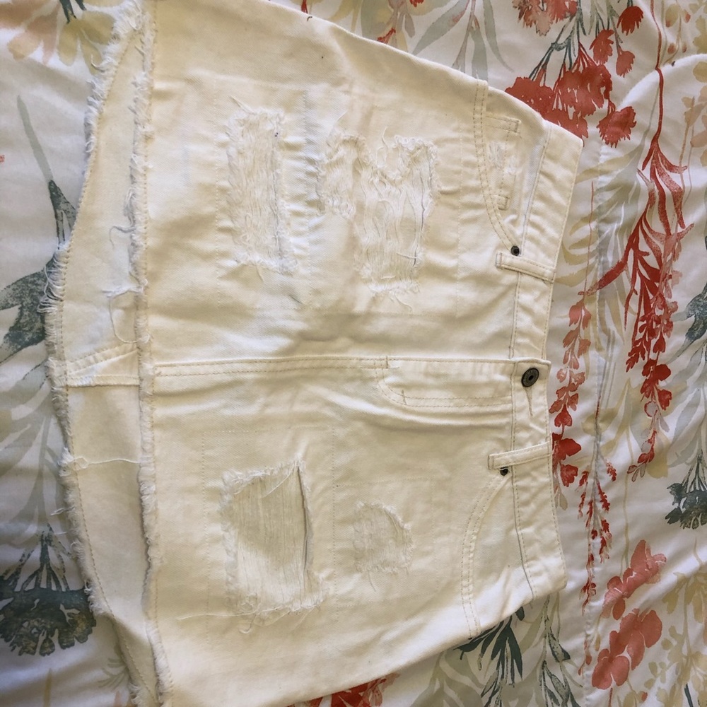 Vanilla star white mini skirt